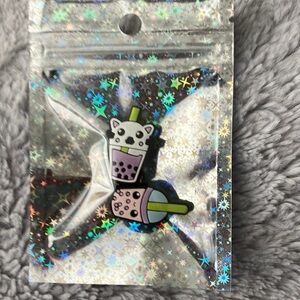 Cute Boba Shoe Charms for crocks or similar shoes. New/unused
